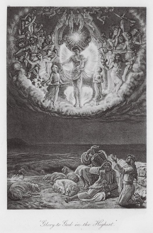 "Ære til Gud i det høyeste" (fotogravyr) av William Holman (after) Hunt
