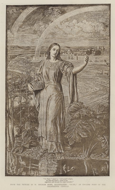 Perlen, det engelske diktet fra det 14. århundre av William Holman Hunt