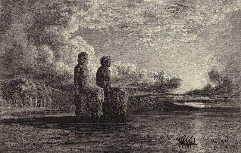 Memnon (gravering) av William James (after) Muller