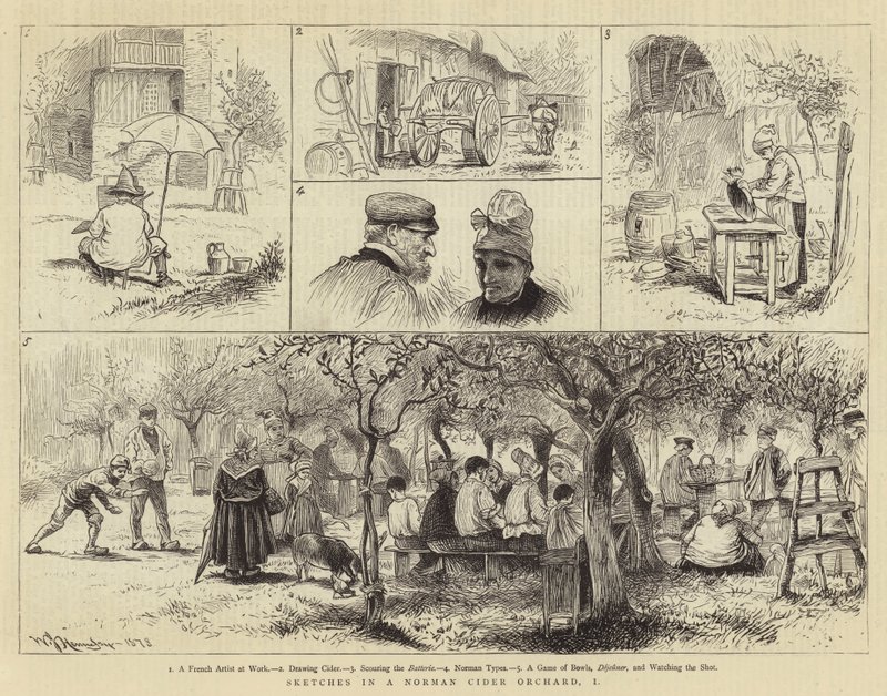 Skisser i en Norman Cider Orchard, I av William John Hennessy