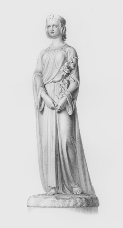 Kyskhet, gravert av W Roffe fra statuen av J Durham (gravering) av William John Roffe