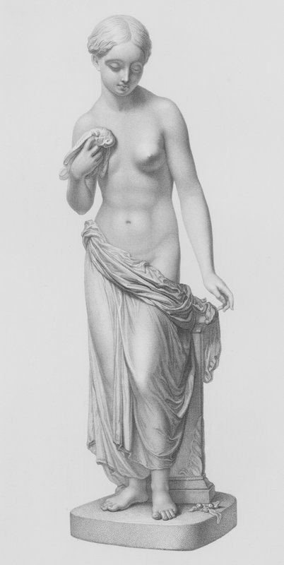 Early Sorrow, gravert av W Roffe, fra statuen av P Mac Dowell, RA (gravering) av William John Roffe