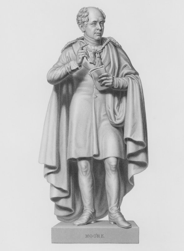 Moore, gravert av W Roffe fra statuen av C Moore, MRIA (gravering) av William John Roffe