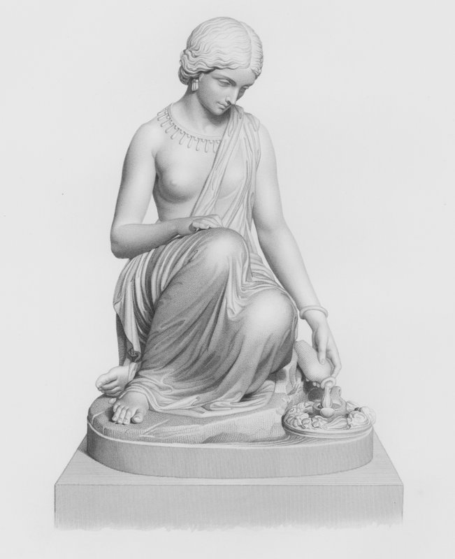 The Lamp of the Ganges, gravert av W Roffe fra statuen av H Timbrell (gravering) av William John Roffe