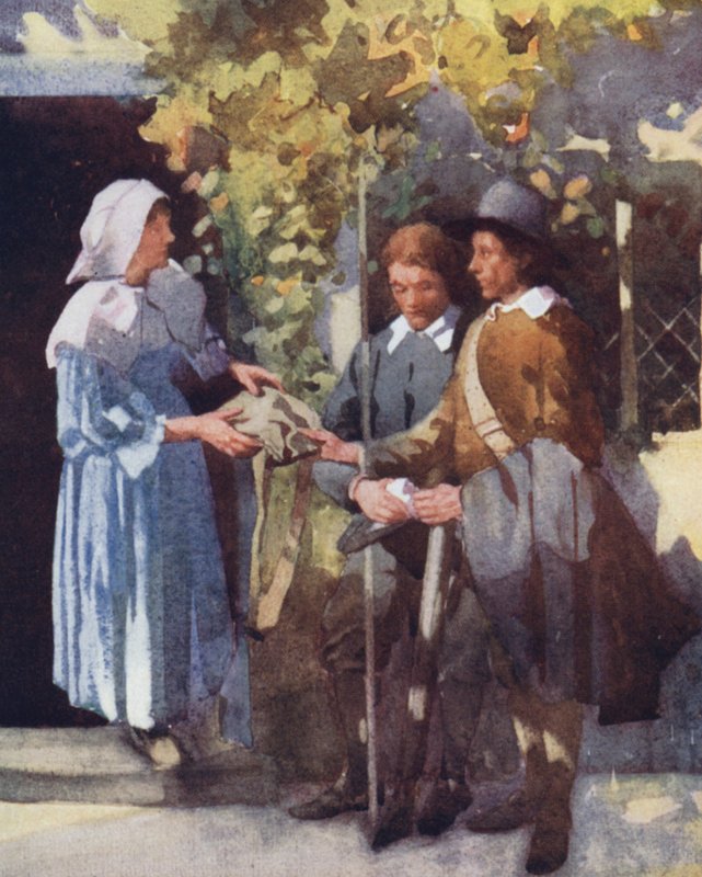 Illustrasjon for The Compleat Angler av Izaak Walton (litho-farge) av William Lee Hankey