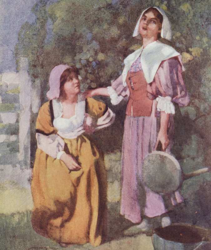 Illustrasjon for The Compleat Angler av Izaak Walton (litho-farge) av William Lee Hankey