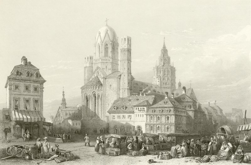 Mayence katedral, Rhinen av William Leighton Leitch