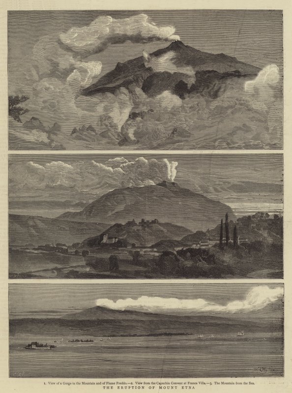 Etna-utbruddet av William Lionel Wyllie