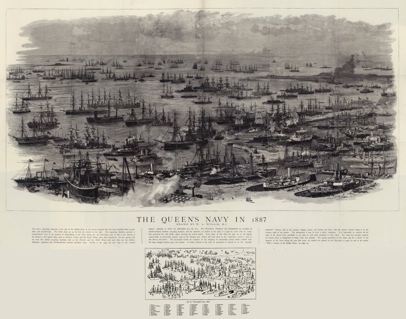 Dronningens marine i 1887 av William Lionel Wyllie