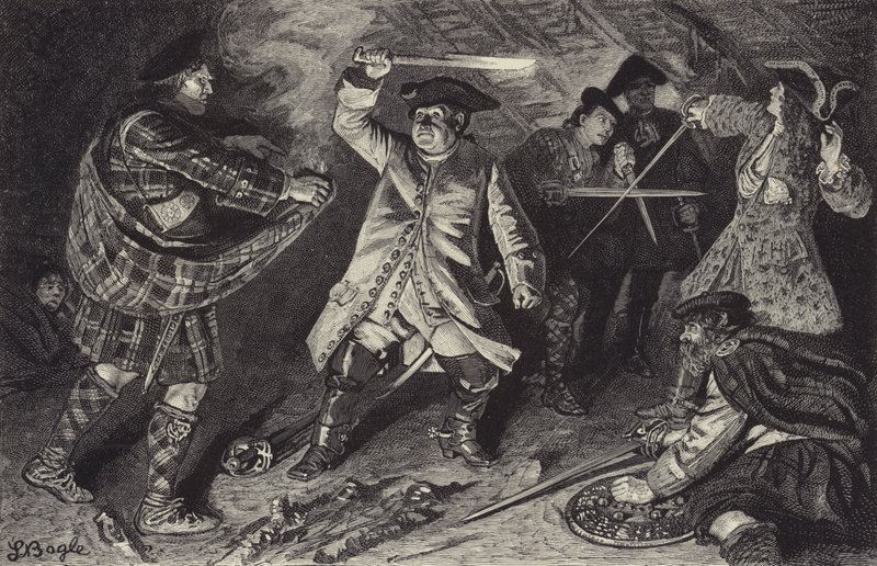 Kjemp i vertshuset ved Clachan of Aberfoil av William Lockhart Bogle