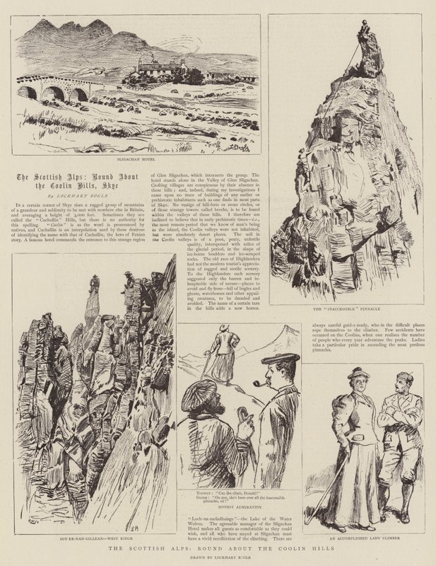 De skotske alpene, rundt Coolin Hills av William Lockhart Bogle