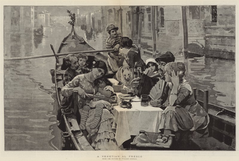 En venetiansk Al Fresco av William Logsdail