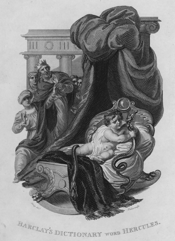 Barclays Dictionary, ord: Hercules (gravering) av William Marshall (after) Craig