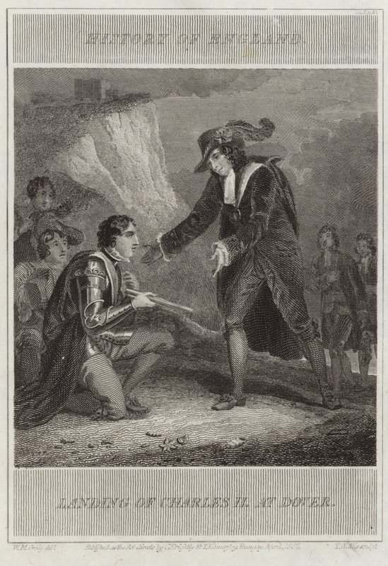 Landing av Charles II ved Dover av William Marshall Craig