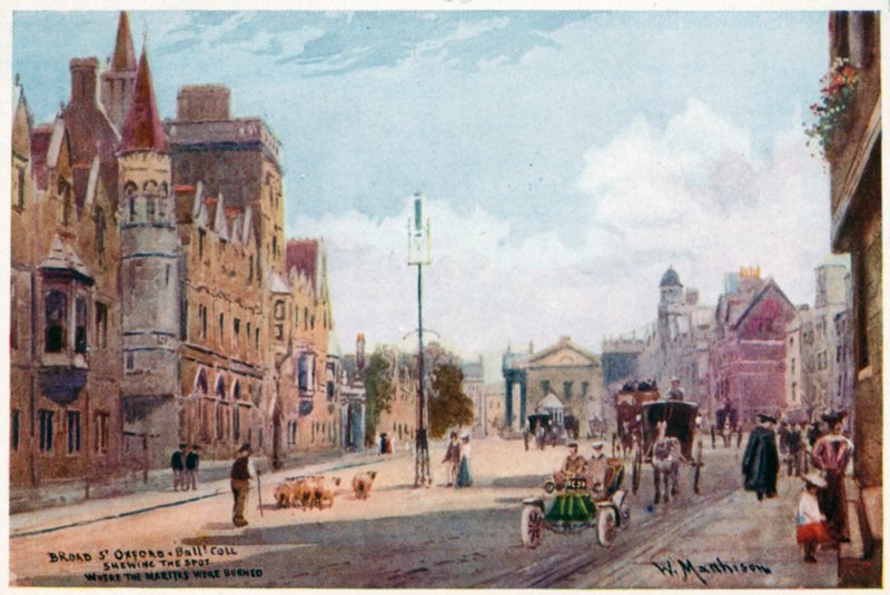 Broad St, Oxford og Balliol College av William Matthison