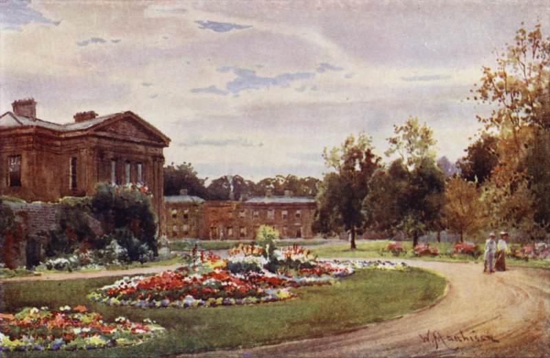 Downing College fra inngangen i Regent Street av William Matthison