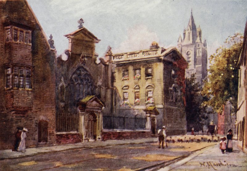 Peterhouse fra gaten av William Matthison