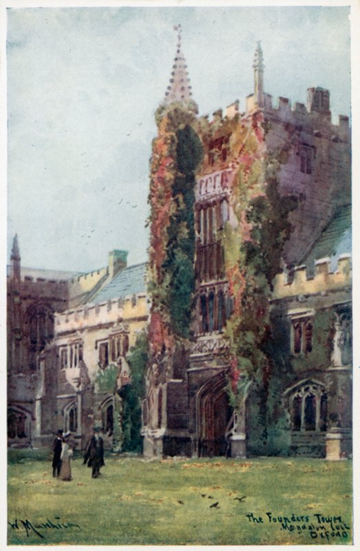 Grunnleggertårnet, Magdalen College av William Matthison