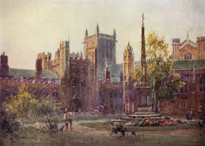 Gateway og Tower of St Johns College av William Matthison