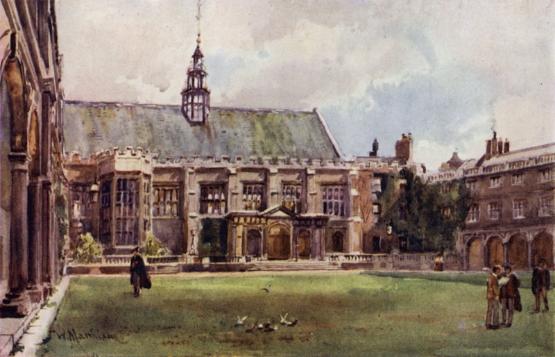 Hall of Trinity College fra Neviles Court av William Matthison