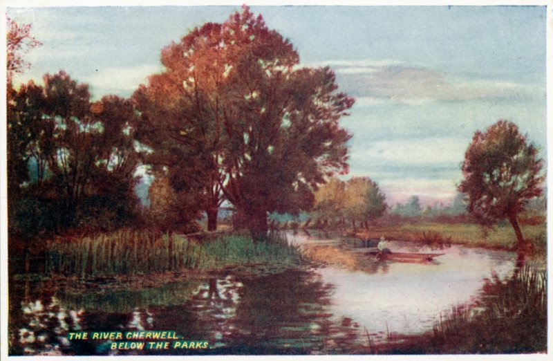 River Cherwell, nedenfor parkene av William Matthison