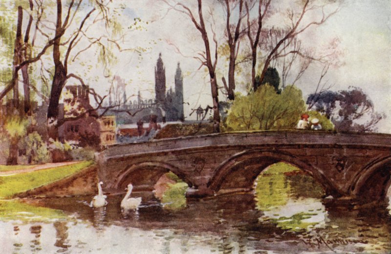 Trinity Bridge, Kings College Chapel i det fjerne av William Matthison