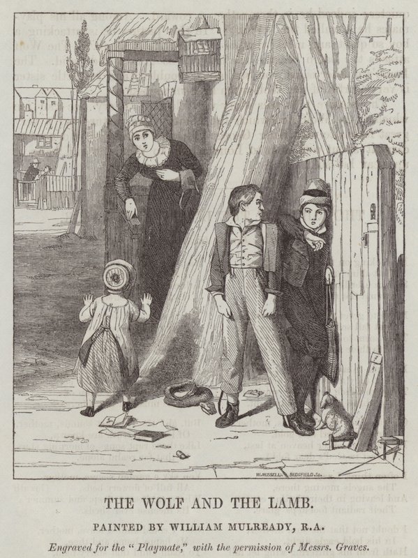 Ulven og Lammet av William Mulready