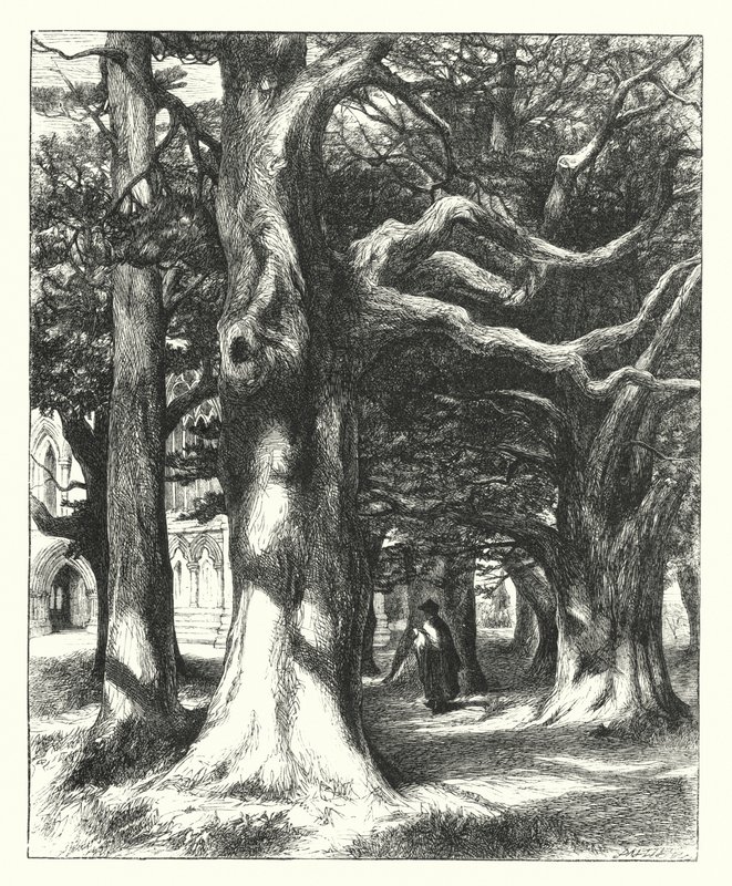 Veien til kapittelhuset (gravering) av William Paton Burton