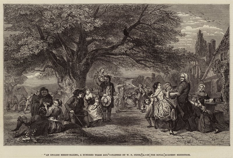 An English Merry-Making, for hundre år siden av William Powell Frith