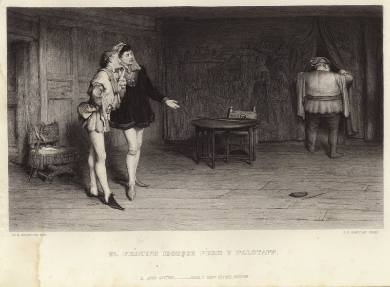 Prins Henrik og Falstaff av William Quiller Orchardson