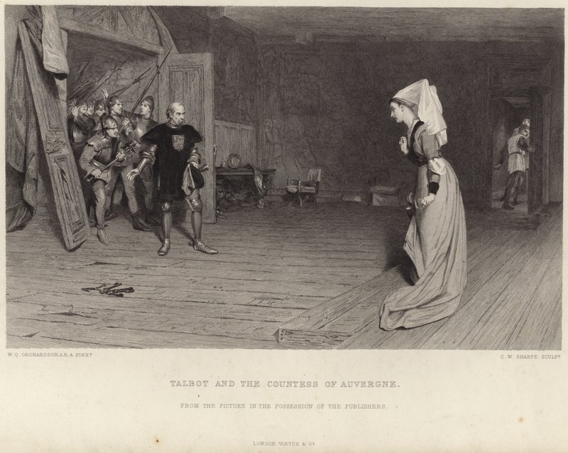 Talbot og grevinnen av Auvergne av William Quiller Orchardson