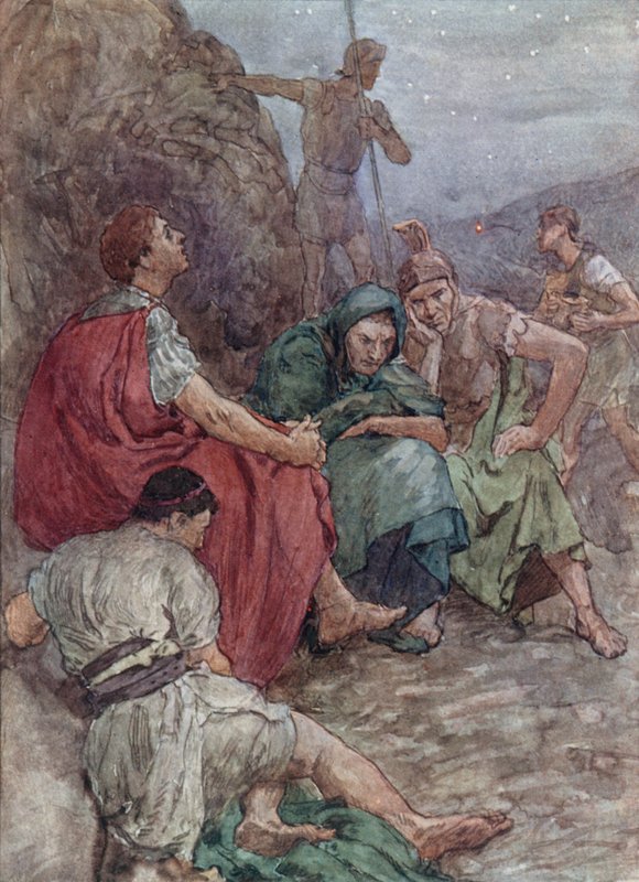 Brutus og hans følgesvenner etter slaget ved Filippi av William Rainey