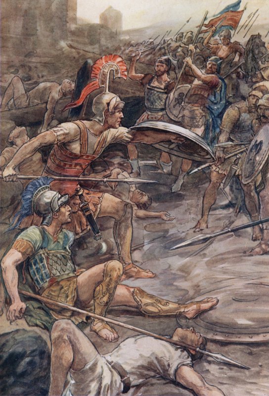 Epaminondas forsvarer Pelopidas av William Rainey