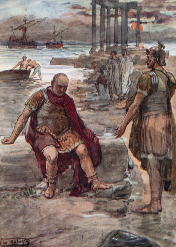 Den eksilte Marius midt i ruinene av Kartago av William Rainey