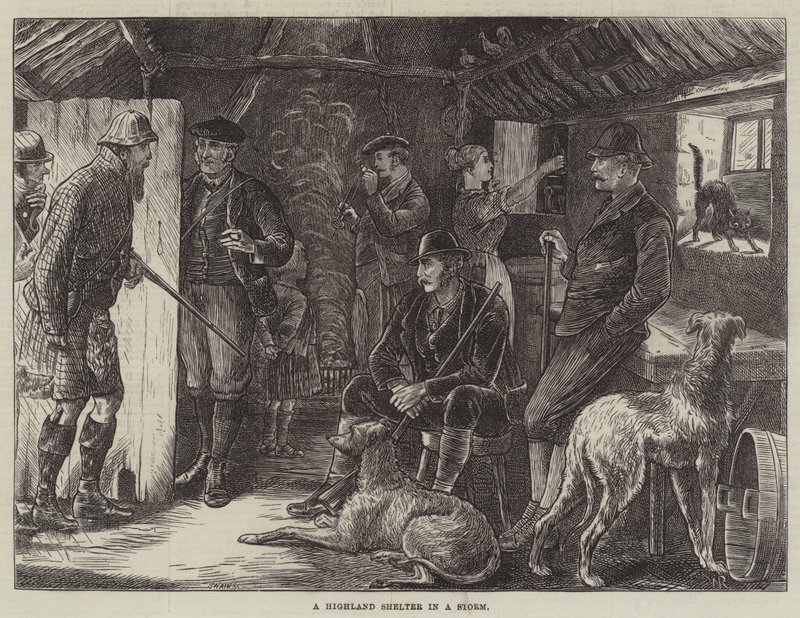 Et høylandsly i en storm av William Ralston