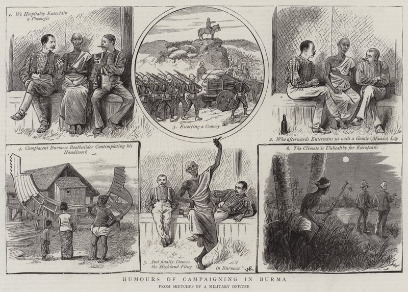 Humor om kampanje i Burma av William Ralston