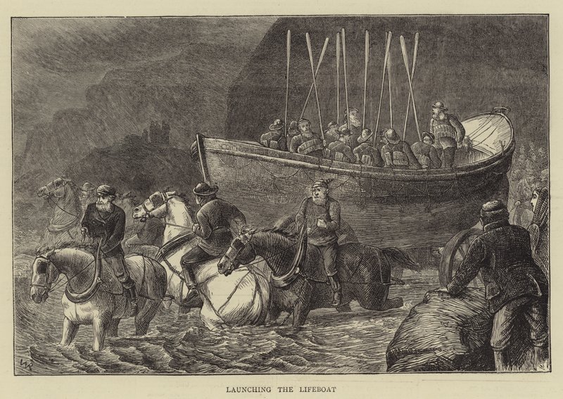 Sjøsetting av livbåten av William Ralston