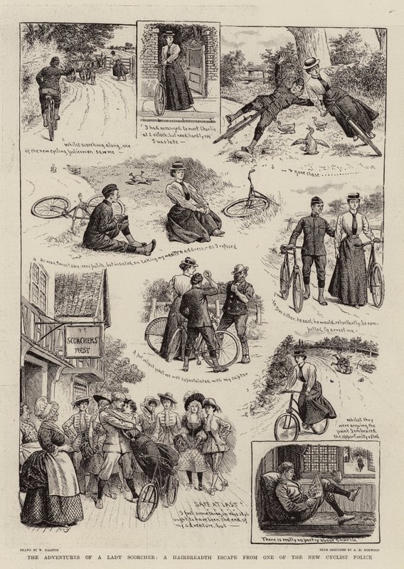 The Adventures of a Lady Scorcher, A Hairbreadth Escape from one of the New Cyclist Police av William Ralston