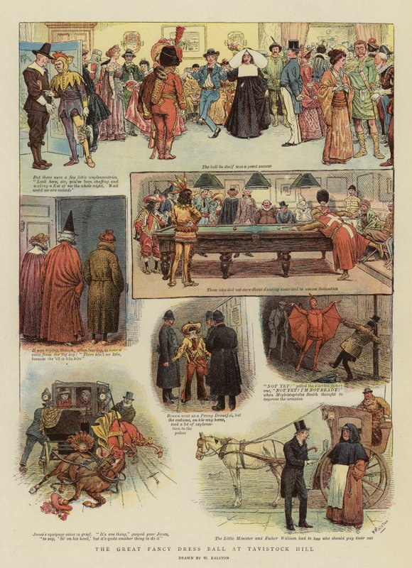 The Great Fancy Dress Ball på Tavistock Hill av William Ralston