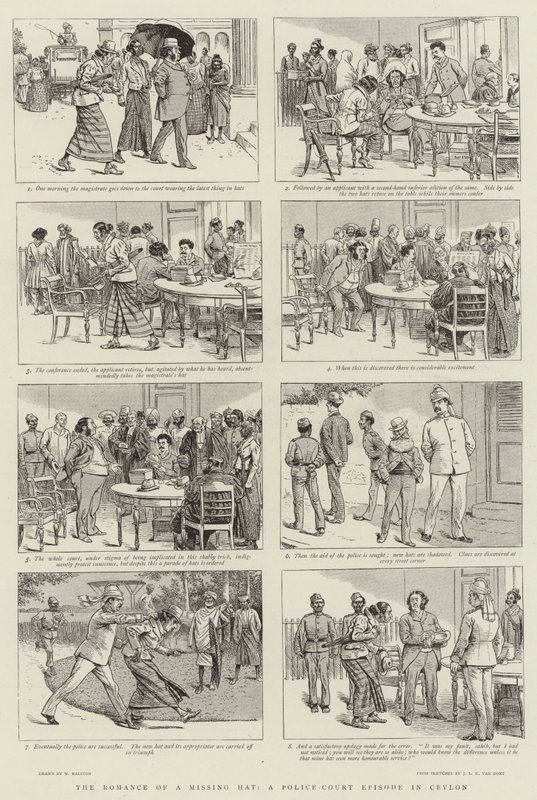 The Romance of a Missing Hat, en politirettsepisode på Ceylon av William Ralston