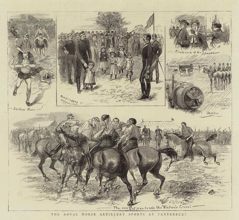 Royal Horse Artillery Sports på Canterbury av William Ralston