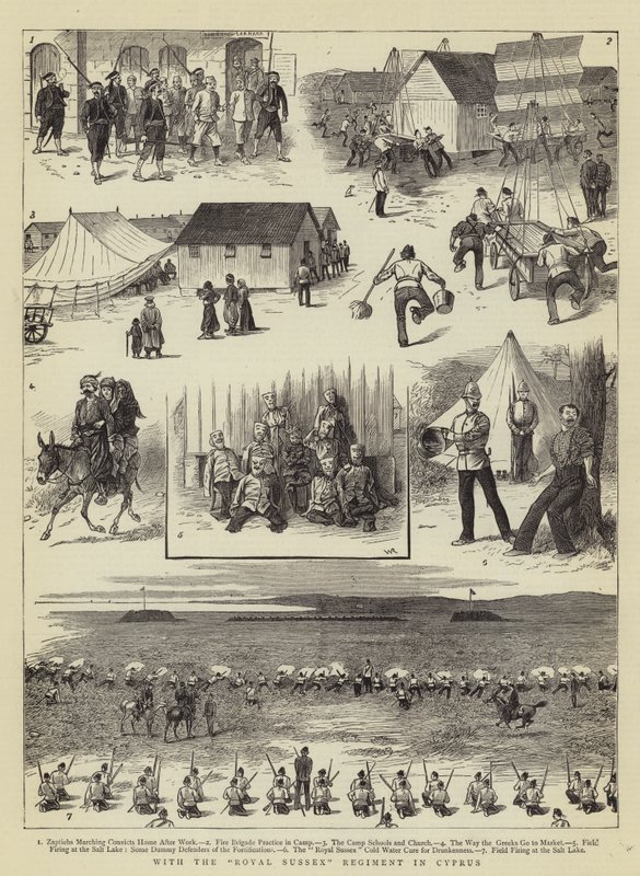 Med Royal Sussex Regiment på Kypros av William Ralston