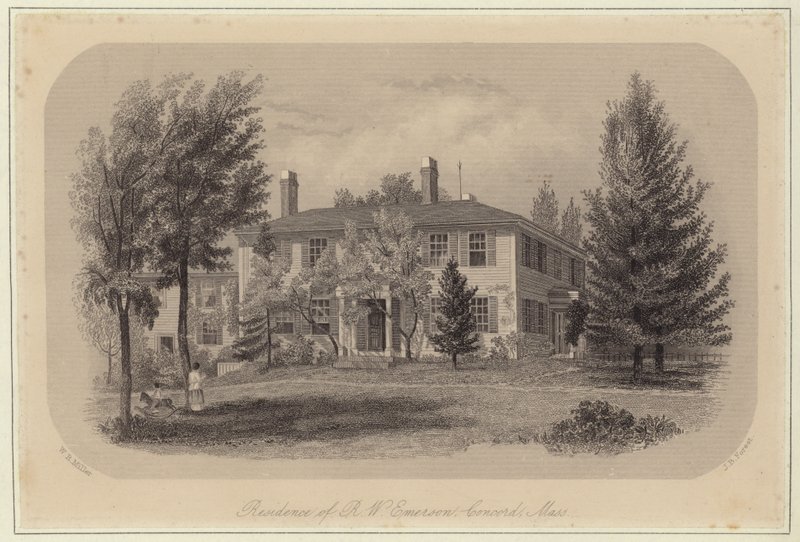 Residensen til Ralph Waldo Emerson av William Rickarby Miller