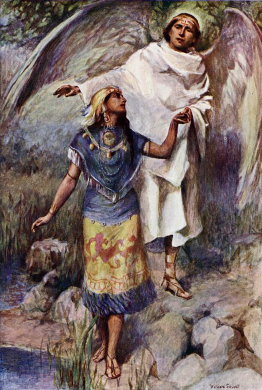 De gamle gudene beseiret, en prinsesse av det gamle Mexico blir vist at en ny tro kommer av William Sewell