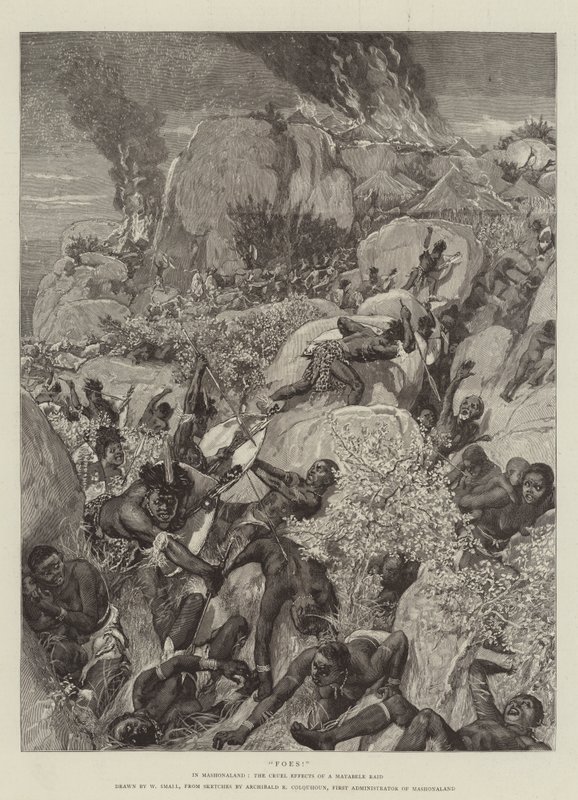 Fiender! I Mashonaland, de grusomme effektene av et matbart raid av William Small
