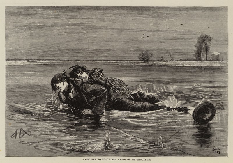 Illustrasjon for Thirlby Hall, av W E Norris av William Small