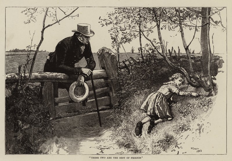 Illustrasjon for Thirlby Hall, av W E Norris av William Small