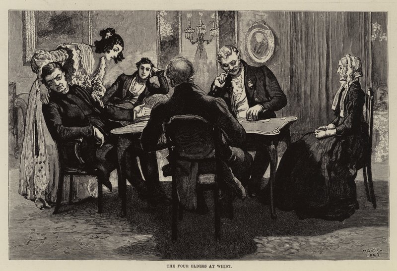 Illustrasjon for Thirlby Hall, av W E Norris av William Small