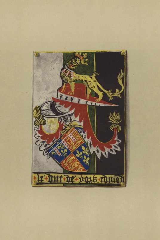 Sir Edmond Plantagenet av Langley, jarl av Cambridge og hertug av York, 1361-1402 (chromolitho) av William St John Hope