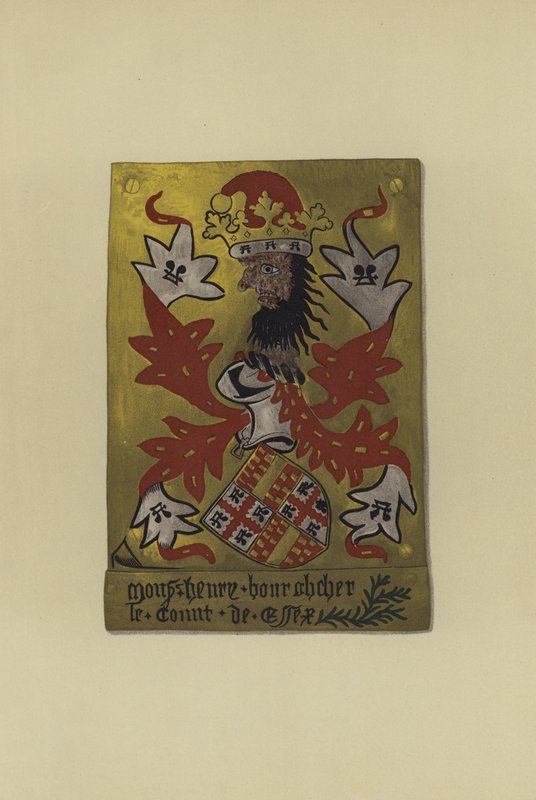 Sir Henry Bourchier, lord Bourchier, greve av Eu og jarl av Essex, 1452-1483 (chromolitho) av William St John Hope